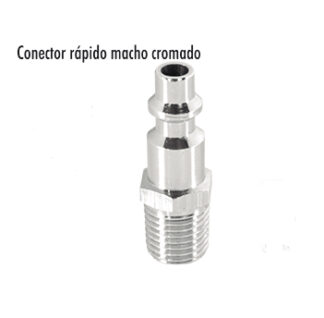 CONECTOR RAPIDO MACHO CROMADO
