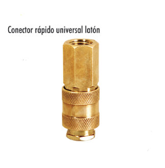 CONECTOR RAPIDO UNIVERSAL DE LATON