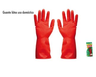 GUANTE LATEX ROJO USO DOMESTICO