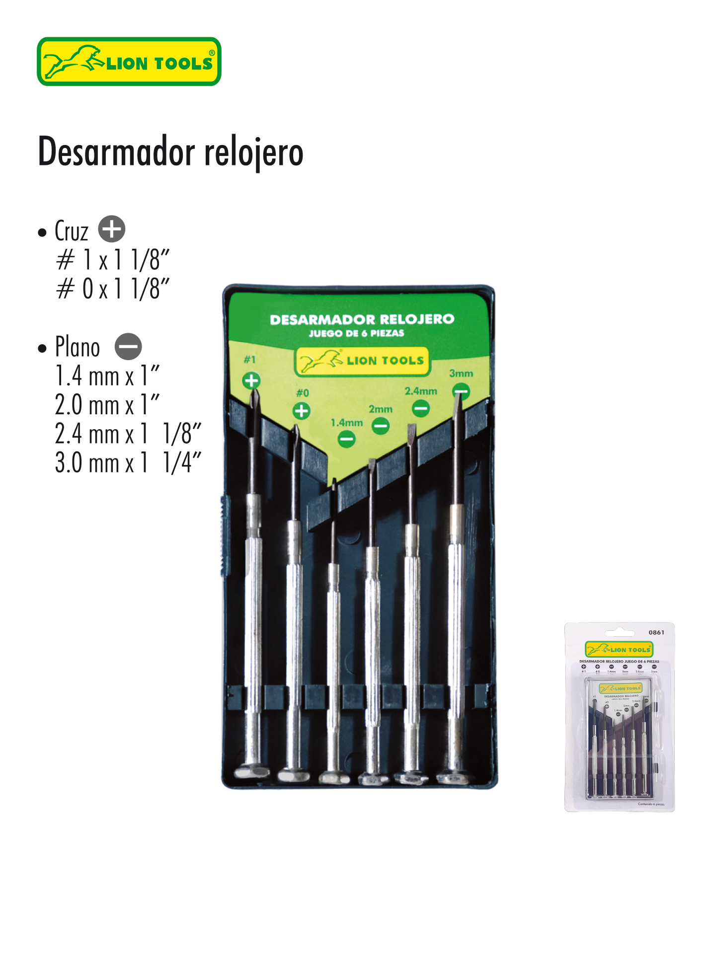 JUEGO DE DESARMADOR DE RELOJERO