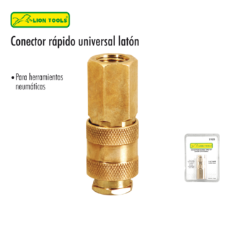 CONECTOR RAPIDO UNIVERSAL DE LATON