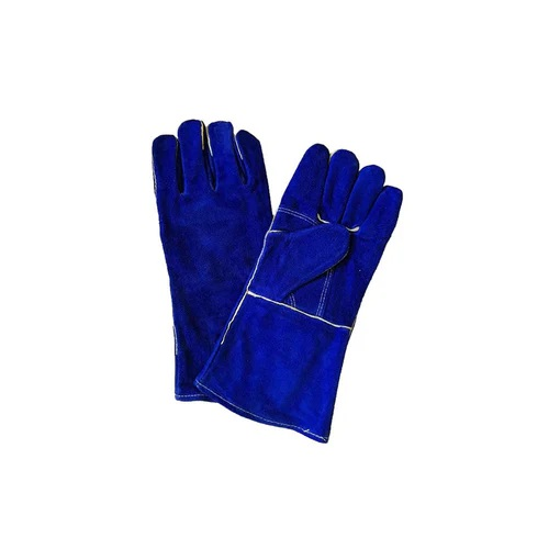 GUANTE DE SOLDADOR AZUL REFORZADO CON HILO DE KEVLAR